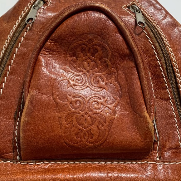 SOLD Gorgeous Handmade Leather Backpack - Picture 2 of 7